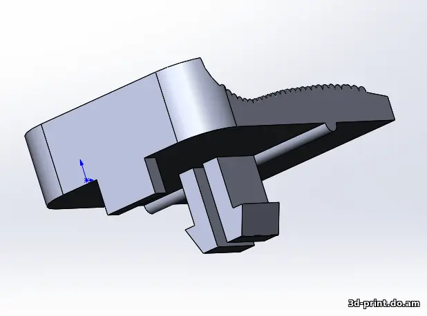 3D-модель "Кнопка на УШМ Интерскол 115/125" — STL модель для 3D-печати