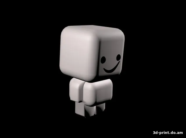 3D-модель "Маленький 3д человечек на стол"