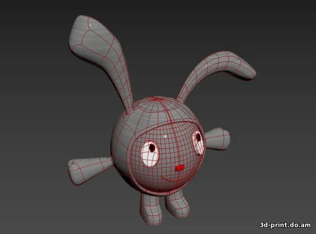 3D-модель "Смешарик Крош" 3D-модель "Смешарик Крош"