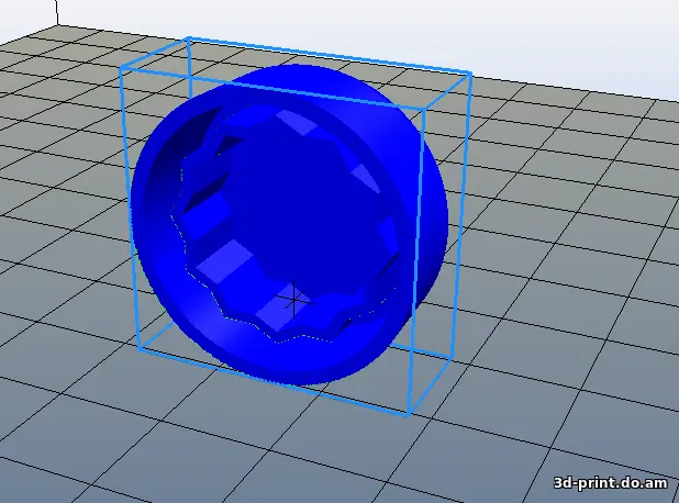 3D-модель "Туарег колпачок правого поводка дворника 7L0955737 "