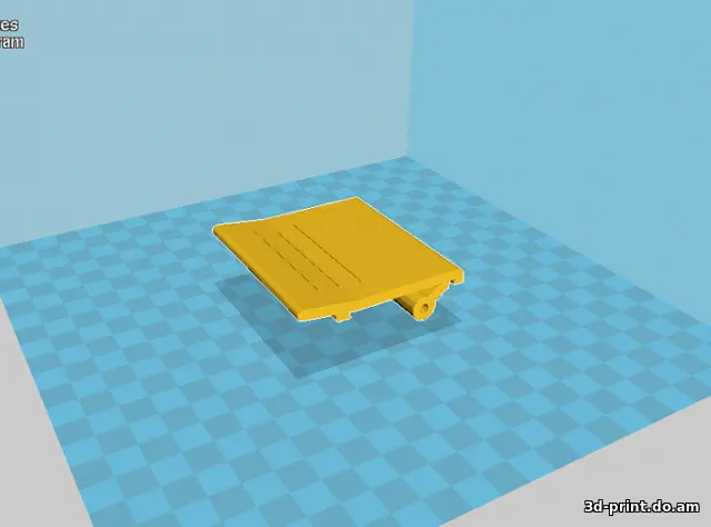 3D-модель "Стяжной замок для пылесоса BOSCH GAS 25 L SFC "