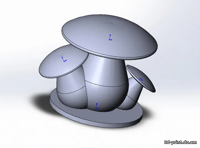 3D-модель "Грибы"