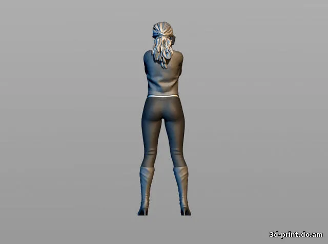 3D-модель "Девушка папарацци"