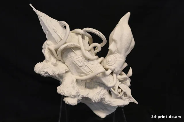 3D-модель "Атакующий кальмар"