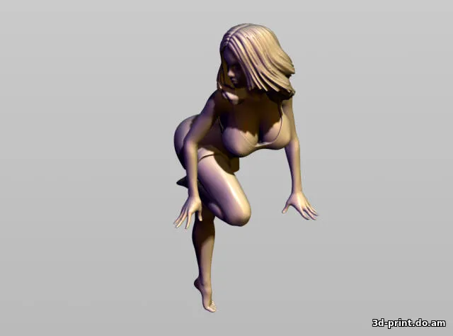 3D-модель "Девушка на подоконнике" 3D-модель "Девушка на подоконнике"