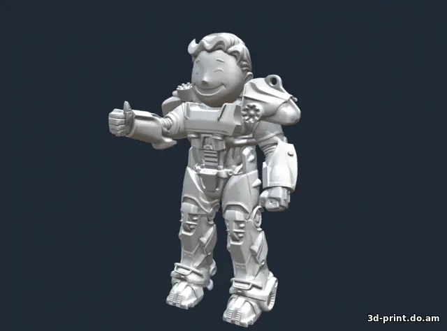 3D-модель "FallOut Vault Boy T60"