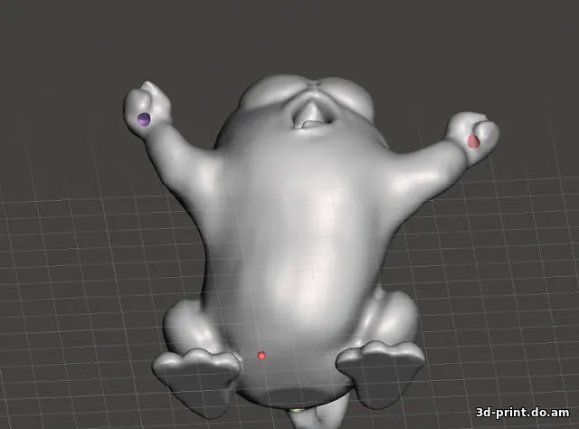 3D-модель "Кот Саймона устраивает забастовку"