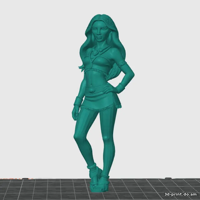 3D-модель "Покахонтас - Лесная хранительница" 3D-модель "Покахонтас - Лесная хранительница"