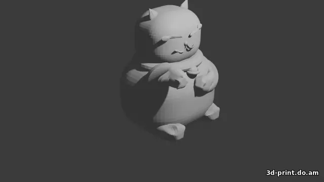 3D-модель "Жирный кот"