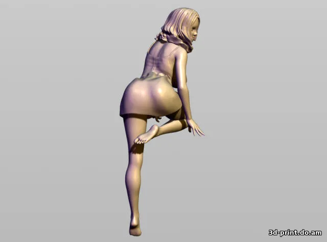 3D-модель "Девушка на подоконнике" 3D-модель "Девушка на подоконнике"