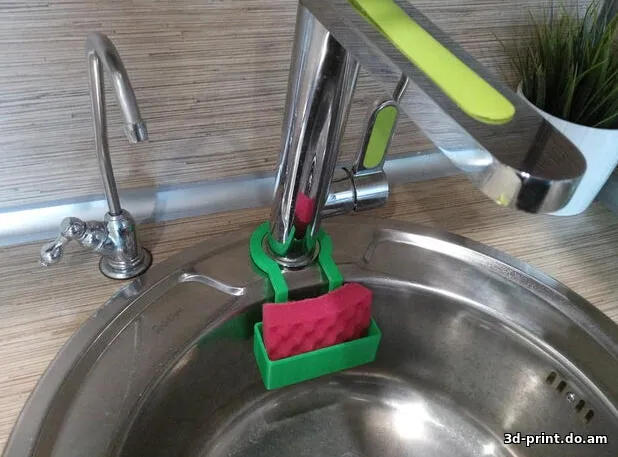 3D-модель "Держатель губки для посуды на круглую раковину"