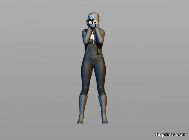 3D-модель "Девушка папарацци" — STL модель для 3D-печати