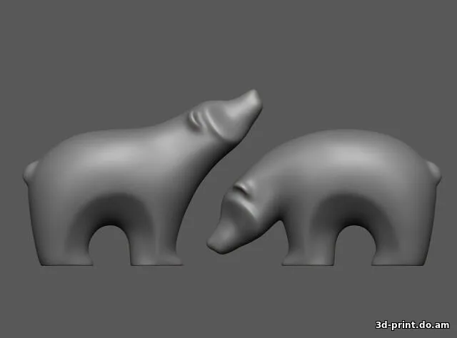3D-модель "Статуэтка медведя" 3D-модель "Статуэтка медведя"
