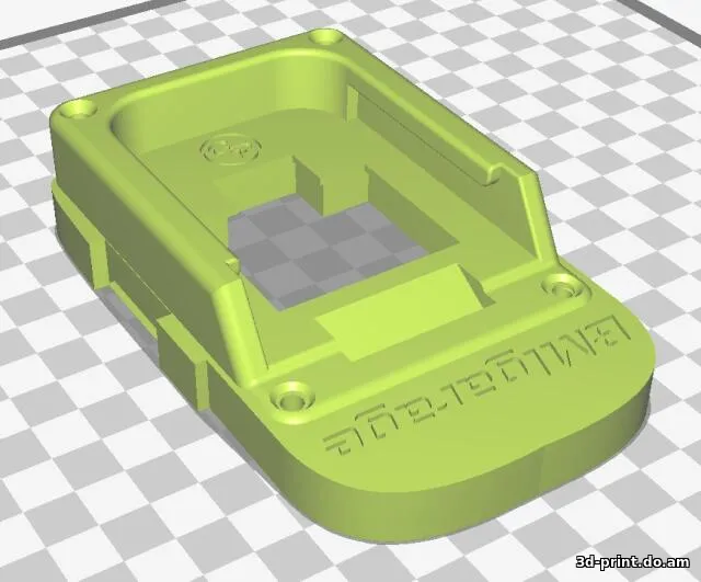 3D-модель "Адаптер для аккумулятора Makita на Интерскол" — STL модель для 3D-печати
