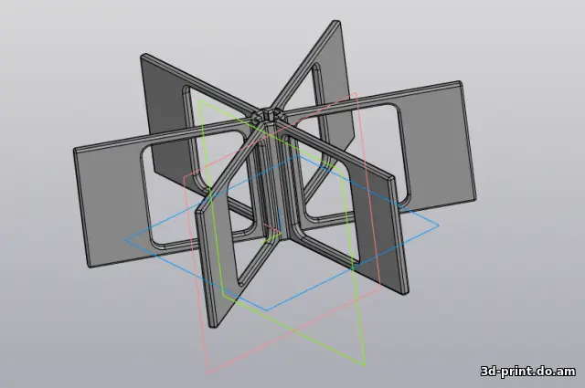 3D-модель "Гребное колесо для ЛЕГО" — STL модель для 3D-печати