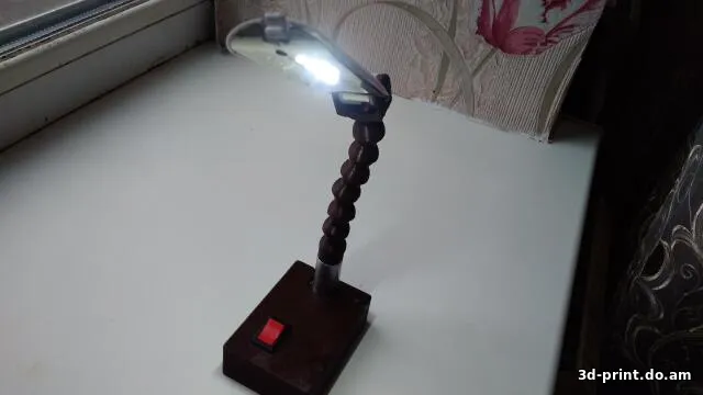 3D-модель "Настольная лампа на акамуляторе 18650" — STL модель для 3D-печати