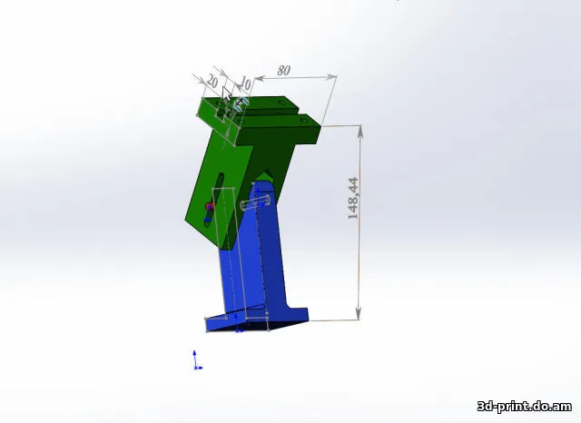 3D-модель "Подручник (Упор) для точила"