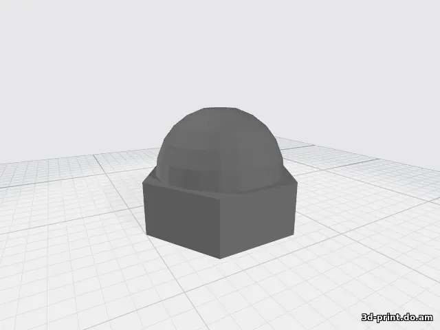 3D-модель "Декоративная крышка на головку болта м8"