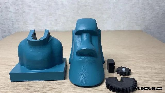 3D-модель "Моаи качает головой"
