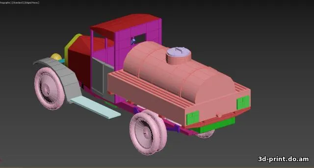 3D-модель "Автоцистерна ( АМО-Ф-15 )"