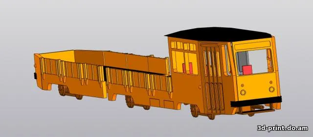 3D-модель "Трамвай ЛВСГ-90. Масштаб 1:72"