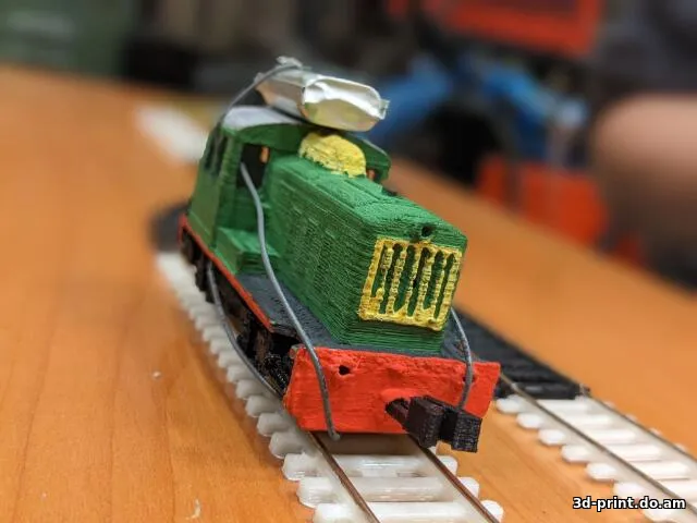 3D-модель "Моторная тележка для локомотива ТГК-2 в масштабе 1:87"