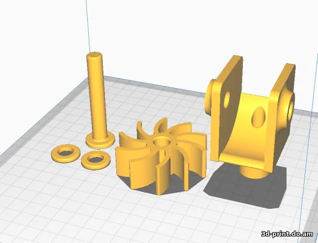 3D-модель "Водяная Турбина.На шланг.20 мм"