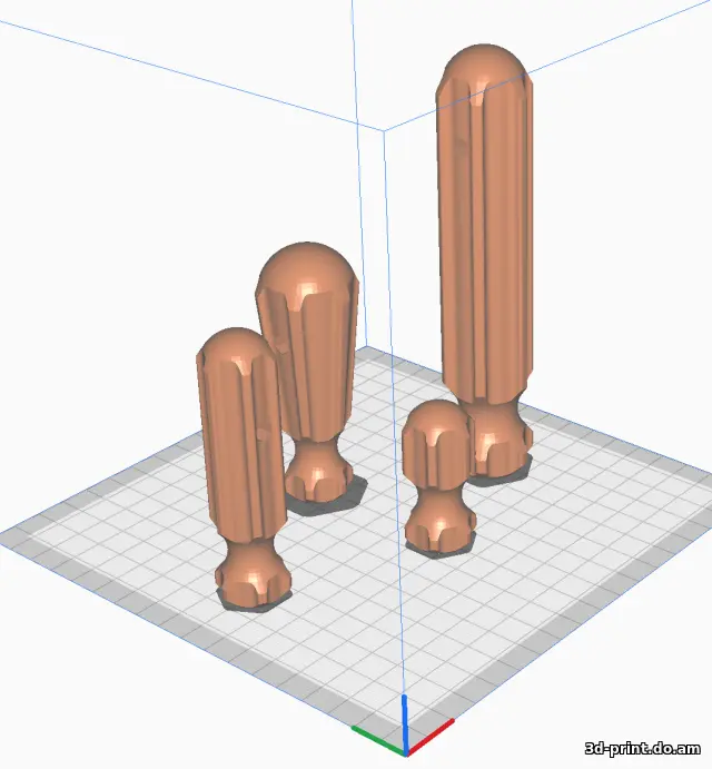3D-модель "Рукоятки отвертки под сменные биты"