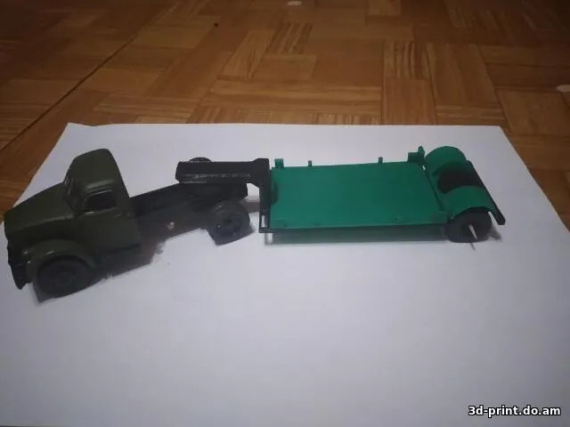 3D-модель "Низкорамный полуприцеп Т-213 1:43"