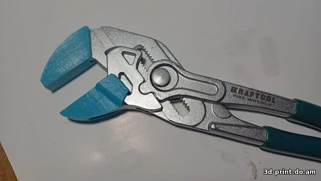 3D-модель "Защитные губки для переставных клещей Kraftool Vise-Wrench 22065" — STL модель для 3D-печати