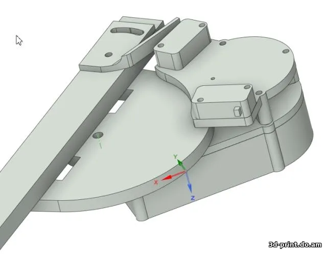 3D-модель "Редуктор для открывания теплицы V2"