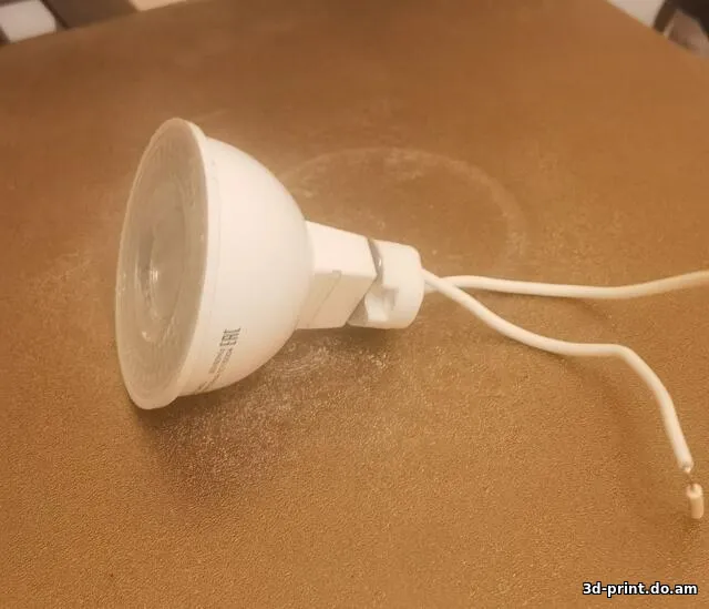 3D-модель "Корпус фонарика для лампочки LED GU10 и GU5.3 на 12v"