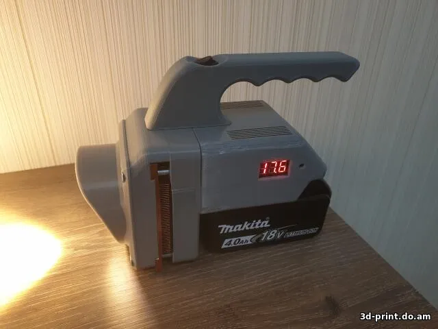3D-модель "Фонарь по батарею от макиты"