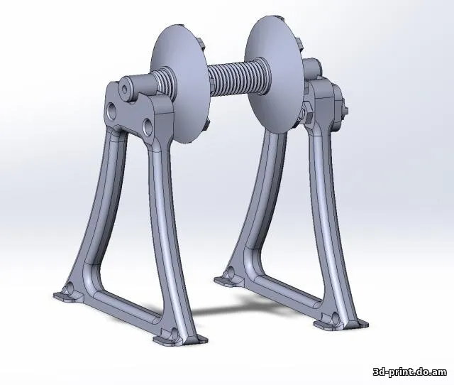 3D-модель "Держатель катушки с приводом от шагового двигателя 28byj-48" — STL модель для 3D-печати