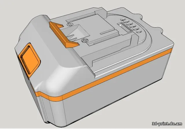 3D-модель "АКБ MAKITA 5S2P на ! 21700 ! ячейках"