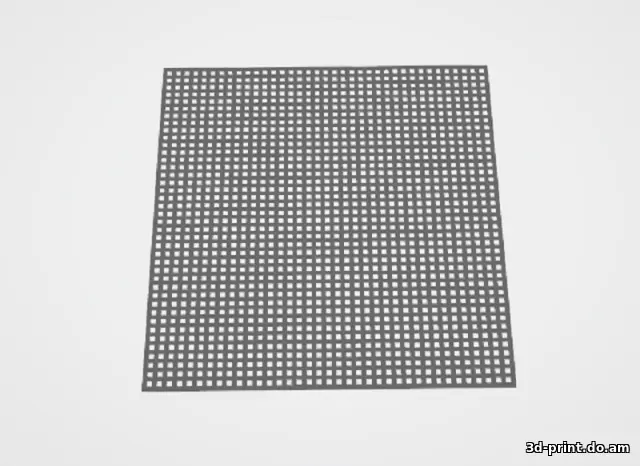 3D-модель "Сетка москитная на вентилятор вытяжной"