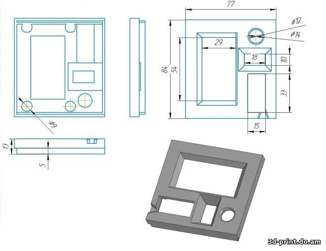 3D-модель "Корпус тестера радиоэлементов"