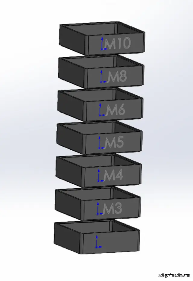 3D-модель "Сортировщик гаек М3-М10"