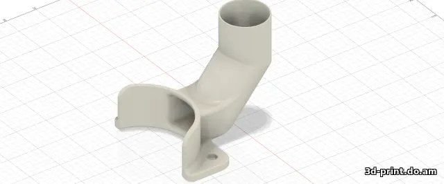 3D-модель "Пылеотвод для фрезера"