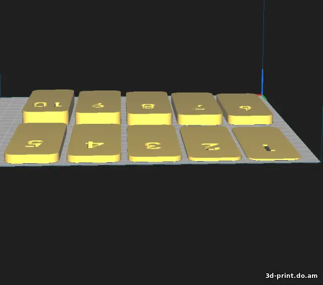 3D-модель "Шаблоны толщины для сварки 1-10мм"