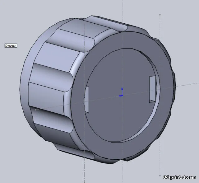 3D-модель "Крышка аккумулятора для налобного фонарика"