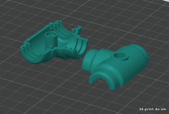 3D-модель "Тройник для гофрорукава 16 мм"