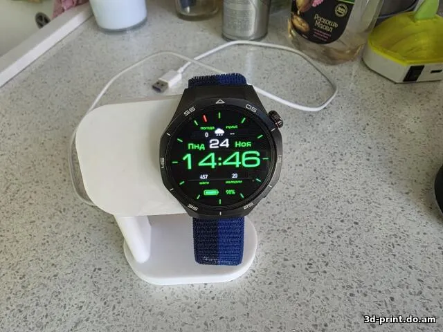 3D-модель "Подставка для зарядки HUAWEI WATCH GT" — STL модель для 3D-печати