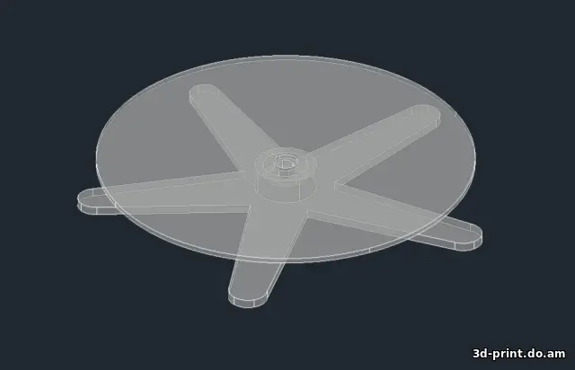 3D-модель "Поворотный столик" — STL модель для 3D-печати