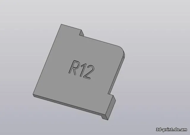 3D-модель "Шаблон для фрезера R12"