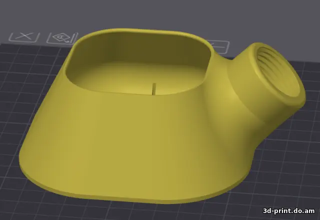 3D-модель "Пылесборник для сверления перфоратором"