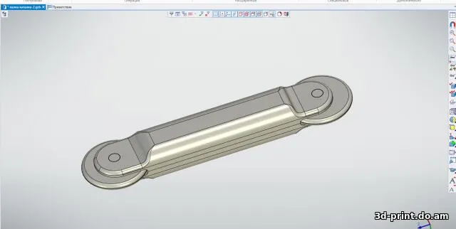 3D-модель "Ролик для вкатывания вставки натяжных потолков" — STL модель для 3D-печати