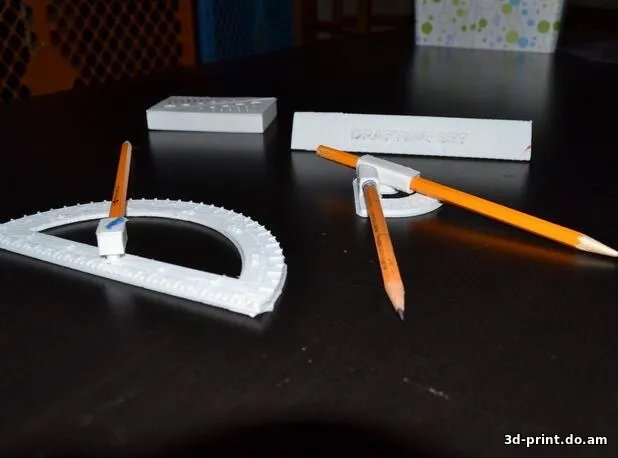 3D-модель "Набор для черчения" — STL модель для 3D-печати