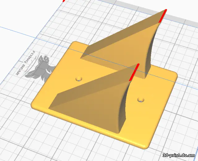 3D-модель "Подвес для гитары на стену"