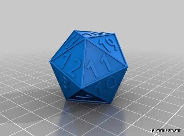 3D-модель "Оригинальная игральная кость на 12 позиций"